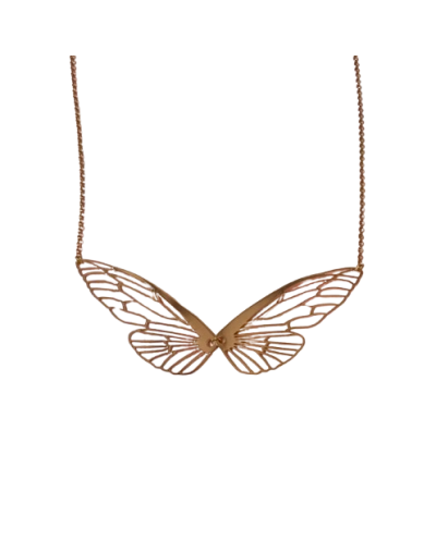 Collar libélula rosé