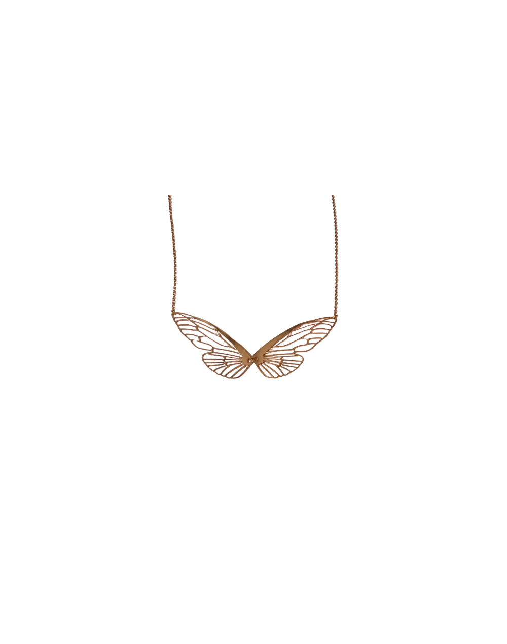 Collar libélula rosé