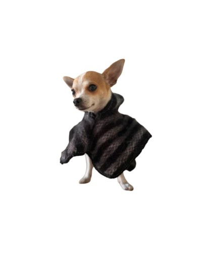 Ruana para mascotas con capota Oveja Negra