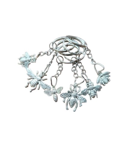 Llavero de abejas metálico | Accesorio elegante y original