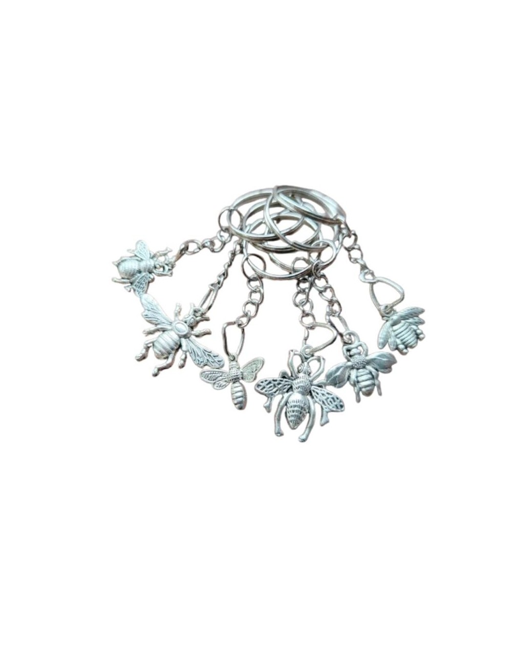 Llavero de abejas metálico | Accesorio elegante y original