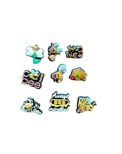 Pines de abejas en silicona | Broches decorativos para ropa y mochilas