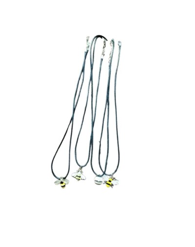 Collar de abejas elegante | Dije delicado y moderno para mujer