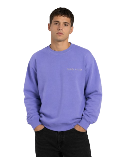 Buzo Lila - Bordado Seguir La Luz 