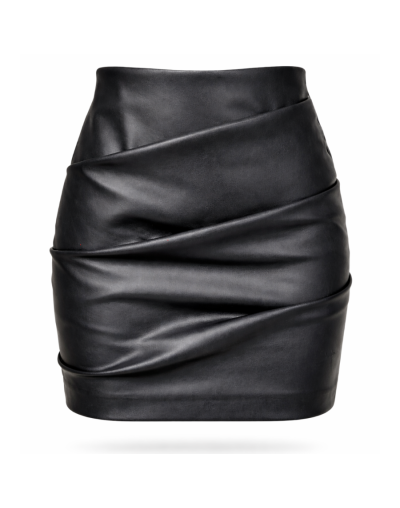 Falda Mini en Polipiel Negra DUHERSH FL14