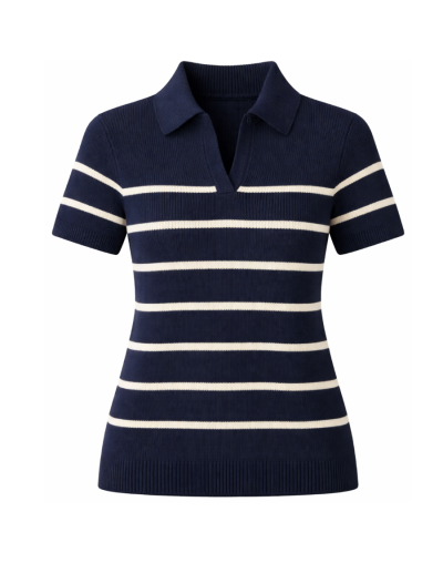 Blusa Tejida Cuello Polo DH BL24