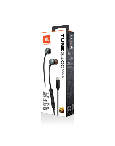 Audifonos JBL Tune 310C Usb-C Color Negro 