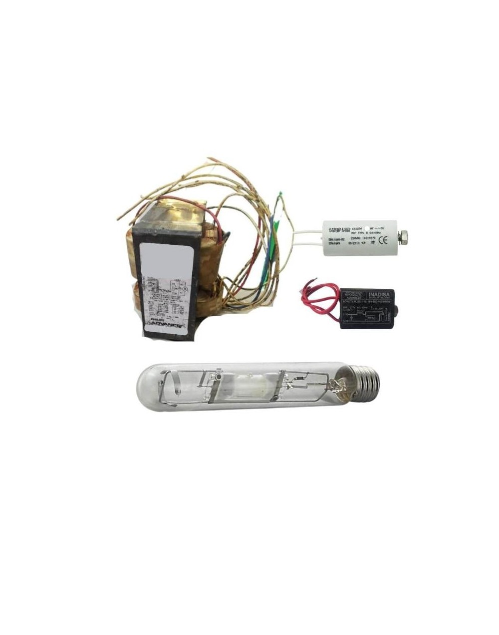 Kit metalhar 400w multivoltaje 120277v con bombillo