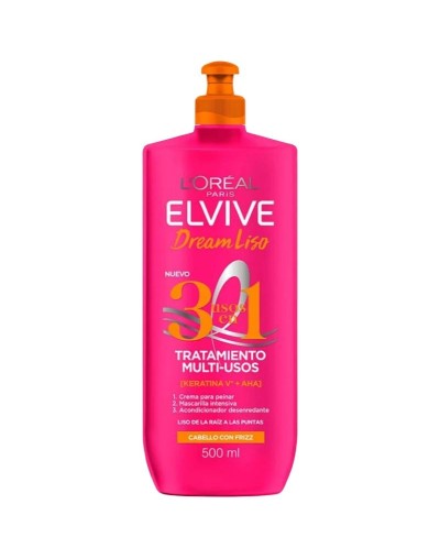 L'Oréal Paris Elvive Dream Liso 3 en 1 Tratamiento Multi-Usos