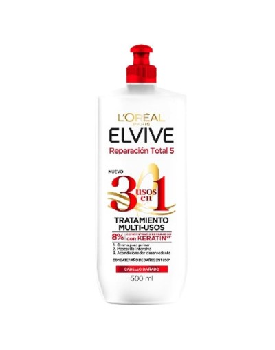 L'Oréal Elvive Reparación Total 5 Tratamiento Multi-Usos 3 en 1