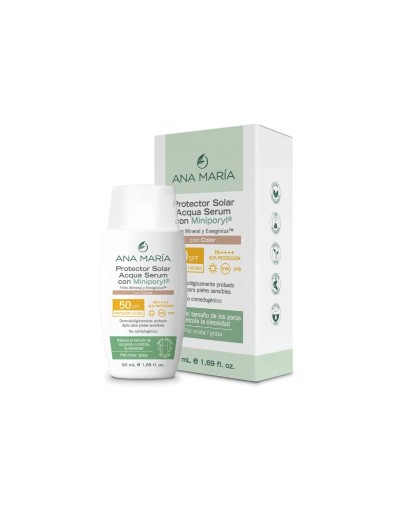 ANA MARÍA Protector Solar Acqua Serum con Miniporyl® con Color SPF 50