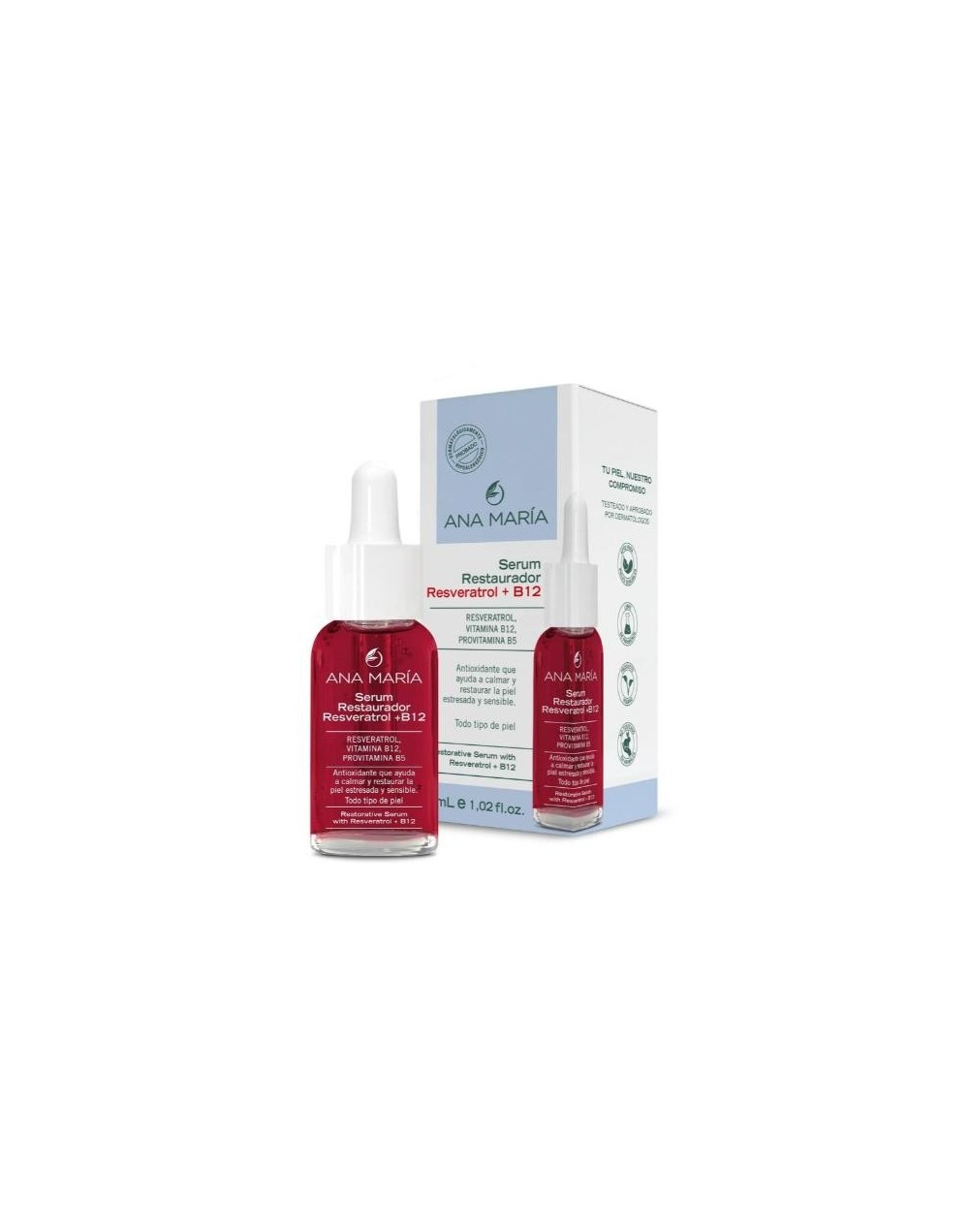 Ana María Serum Restaurador Resveratrol + B12