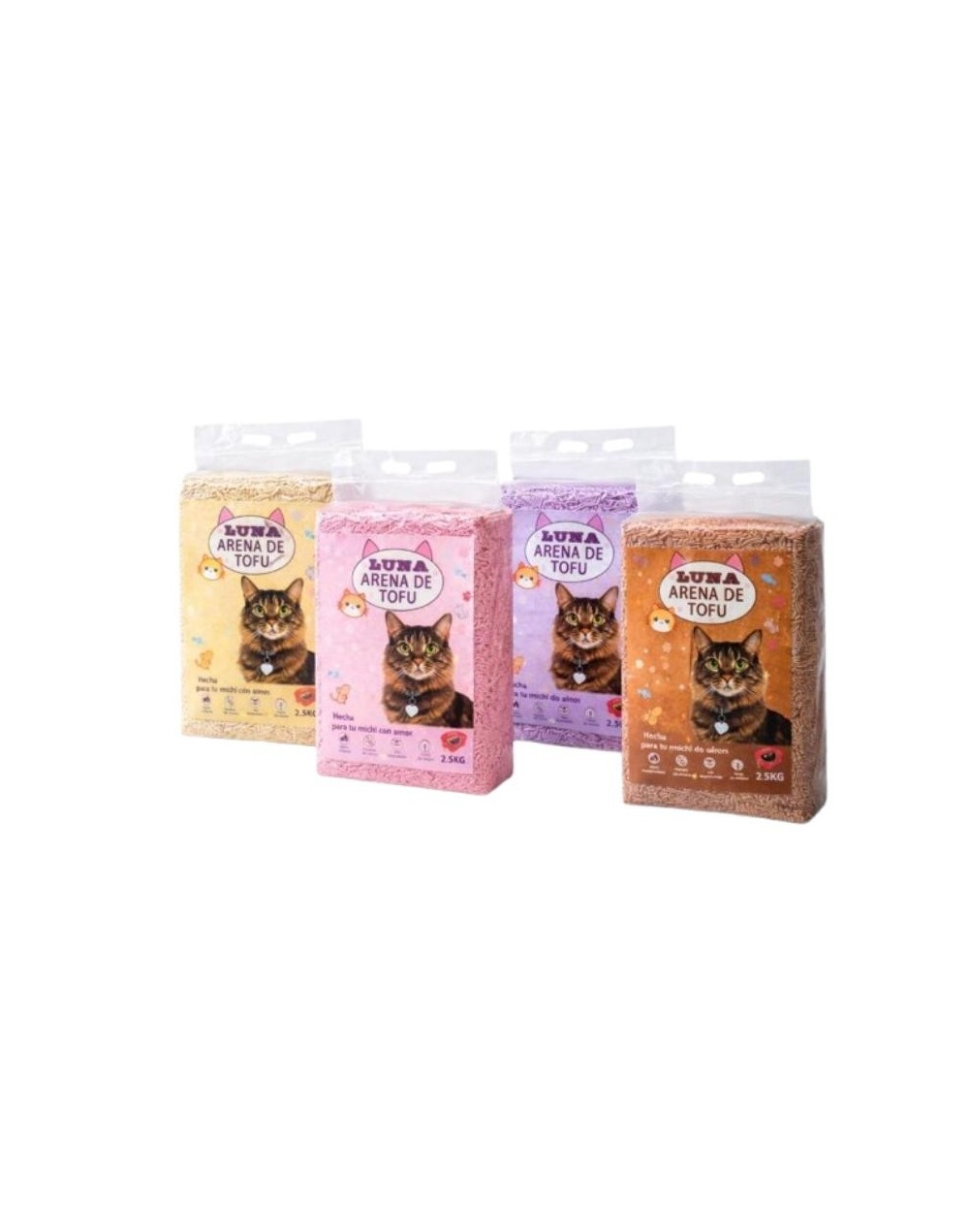 ARENA DE TOFU PARA GATOS 2.5KG