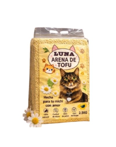 ARENA DE TOFU PARA GATOS 2.5KG