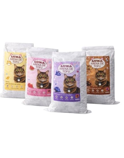 ARENA DE TOFU PARA GATOS 10 KG