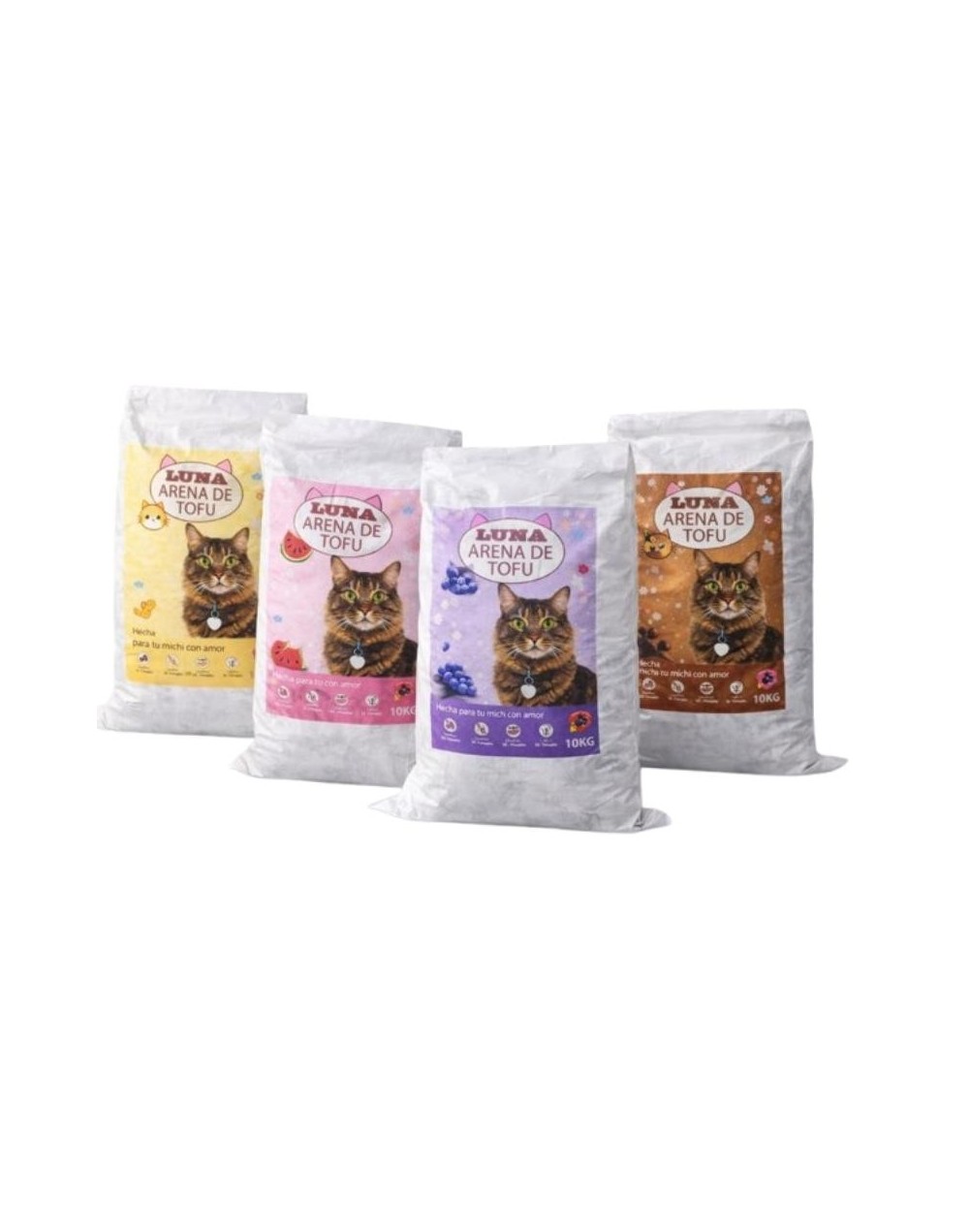 ARENA DE TOFU PARA GATOS 10 KG