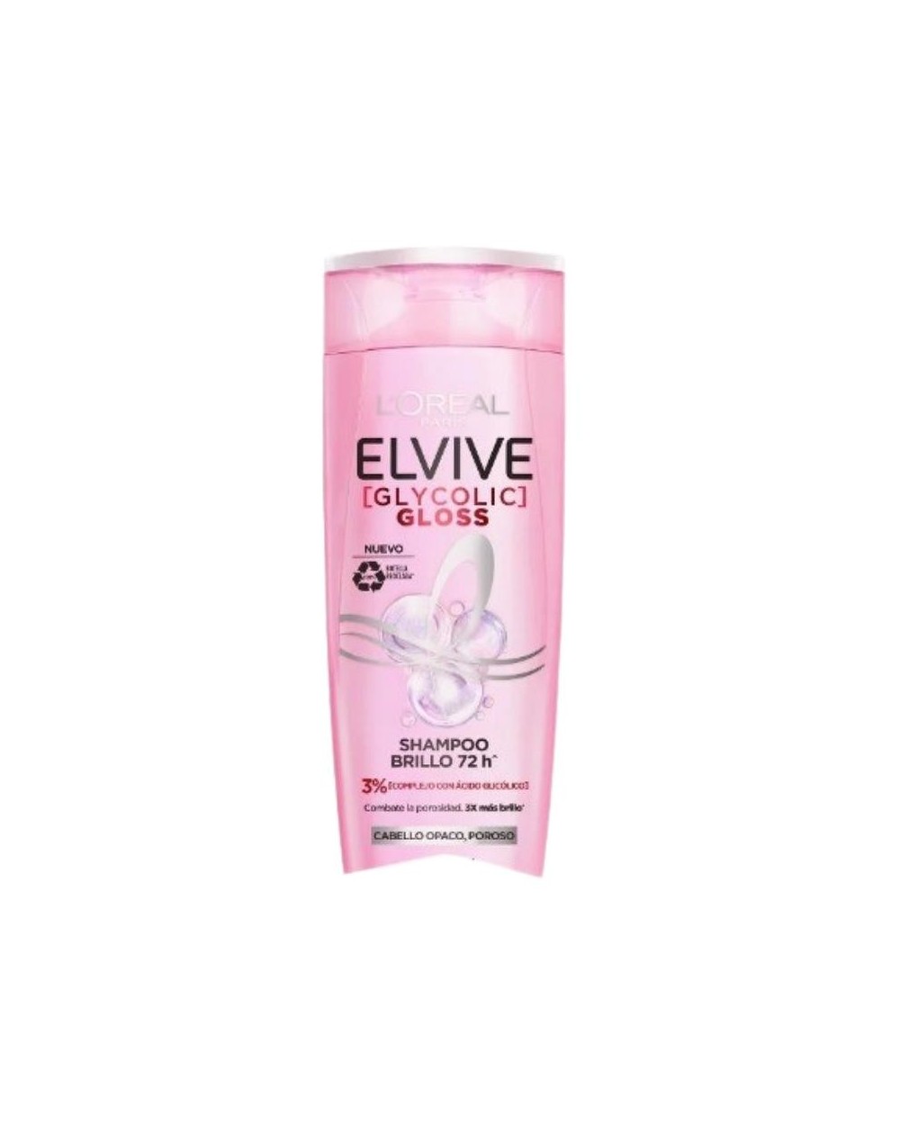 L'Oréal Paris Elvive Glycolic Gloss Shampoo Brillo 72h