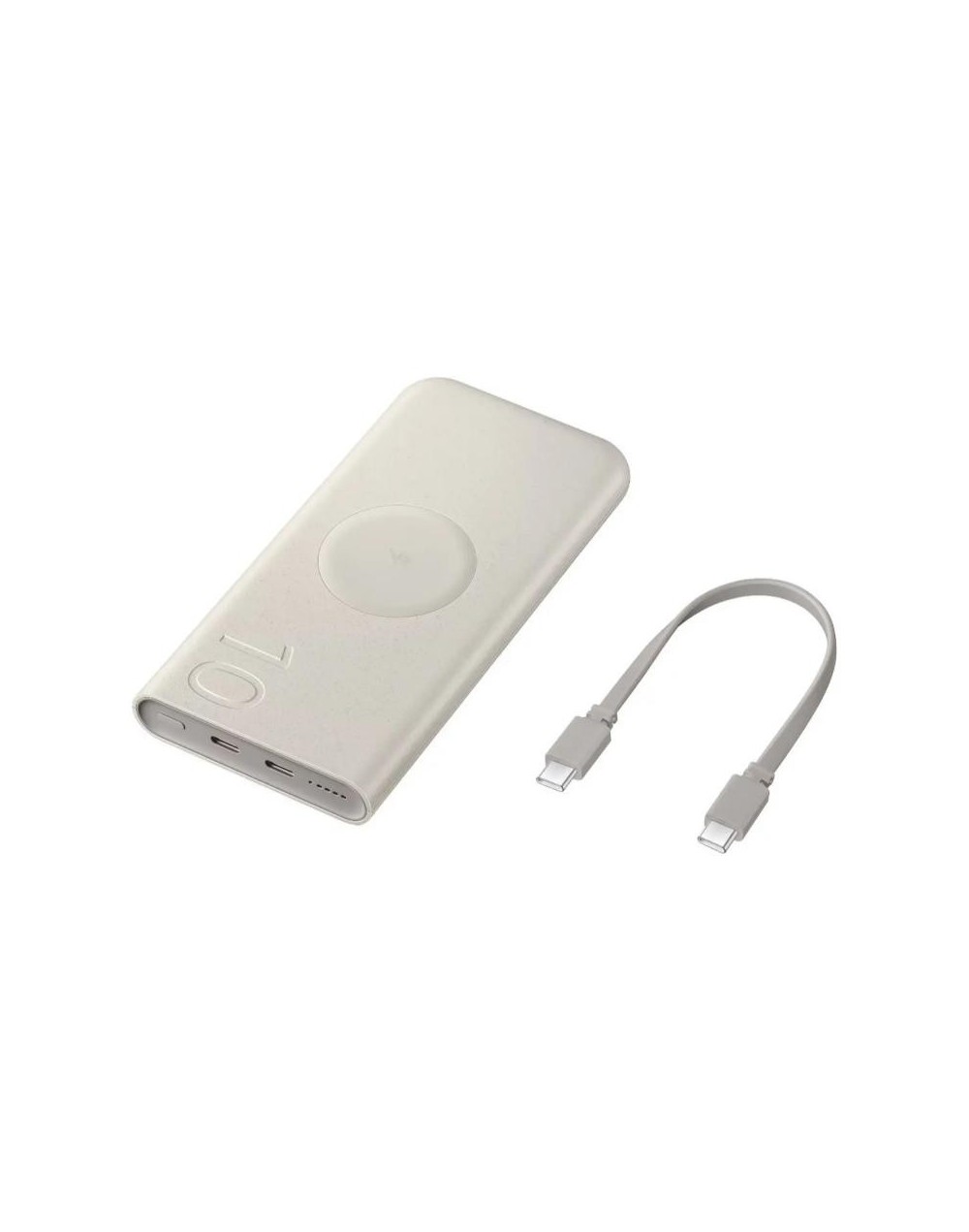 Cargador Power Bank Inalámbrico Samsung | Potencia 25w | 10.000 Mah | Color Beige | Carga Súper Rápida