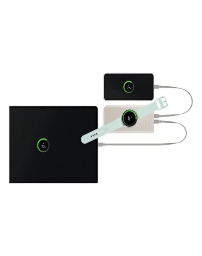 Cargador Power Bank Inalámbrico Samsung | Potencia 25w | 10.000 Mah | Color Beige | Carga Súper Rápida