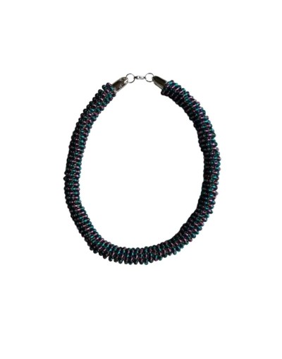 Collar Gargantilla en Mostacillas Tornazoladas