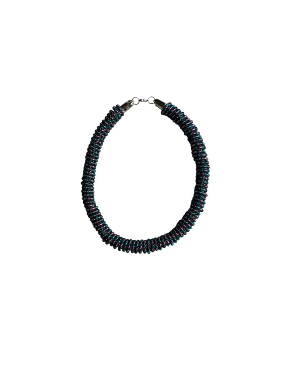 Collar Gargantilla en Mostacillas Tornazoladas
