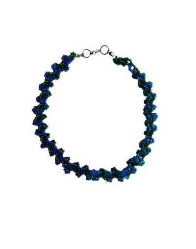 Collar Gargantilla de Mostacillas en Macramé 