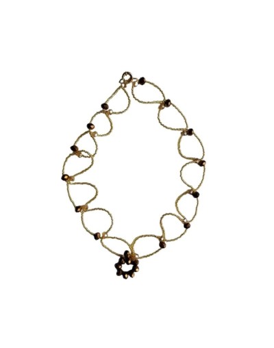 Collar Gargantilla en Muranos y Mostacillas 