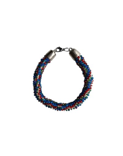 Pulsera Enroscada de Mostacillas Multicolor 