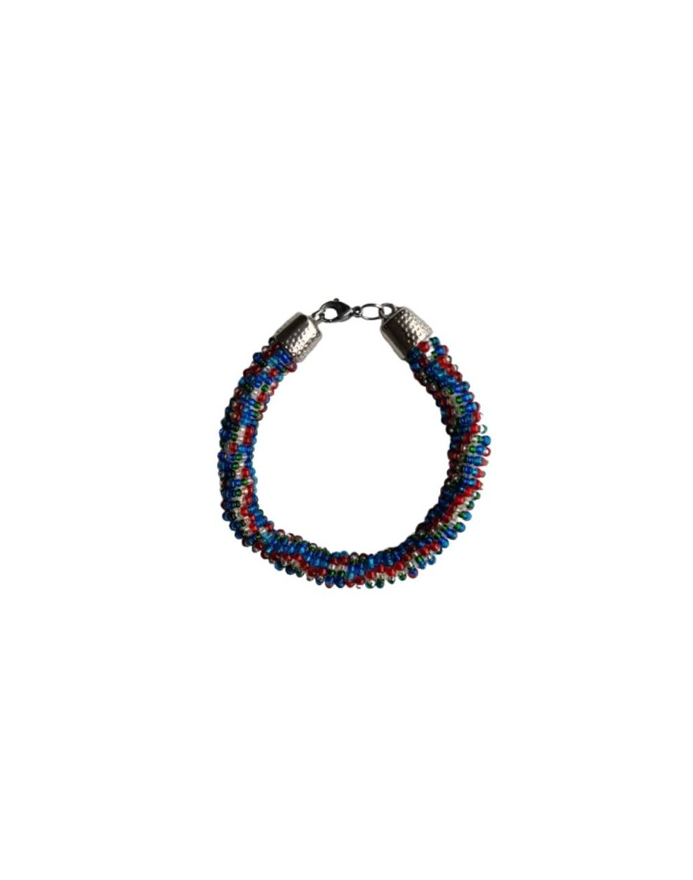Pulsera Enroscada de Mostacillas Multicolor 