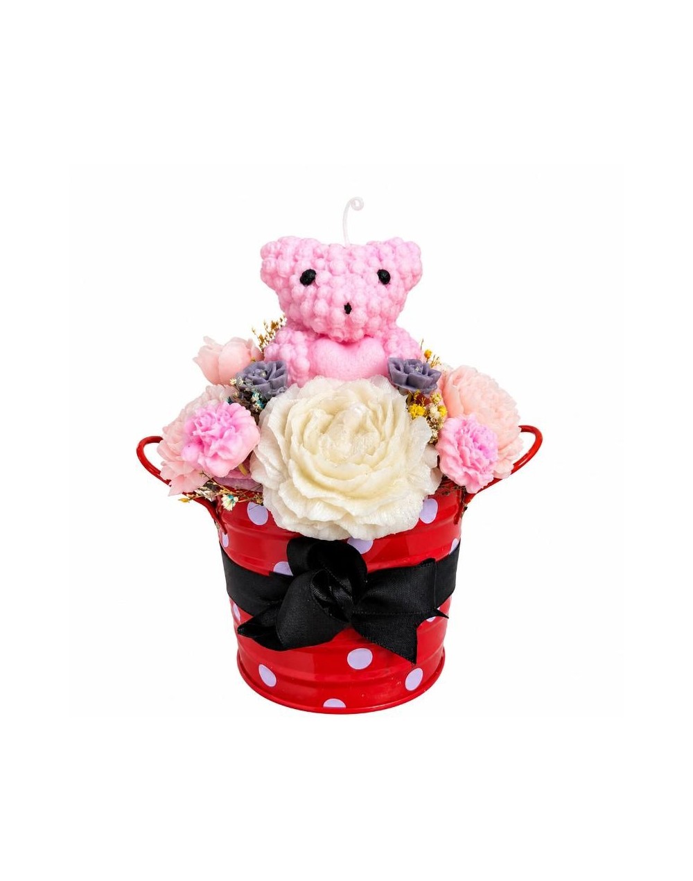 Bouquet Teddy Candle