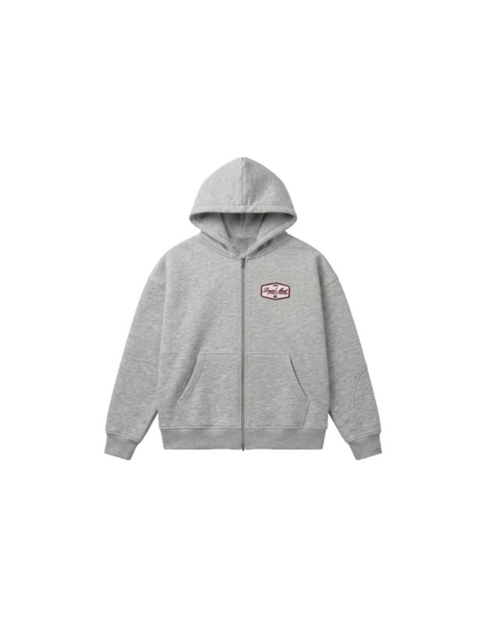 HODDIE GRIS ZIPPER DOBLE ZIP