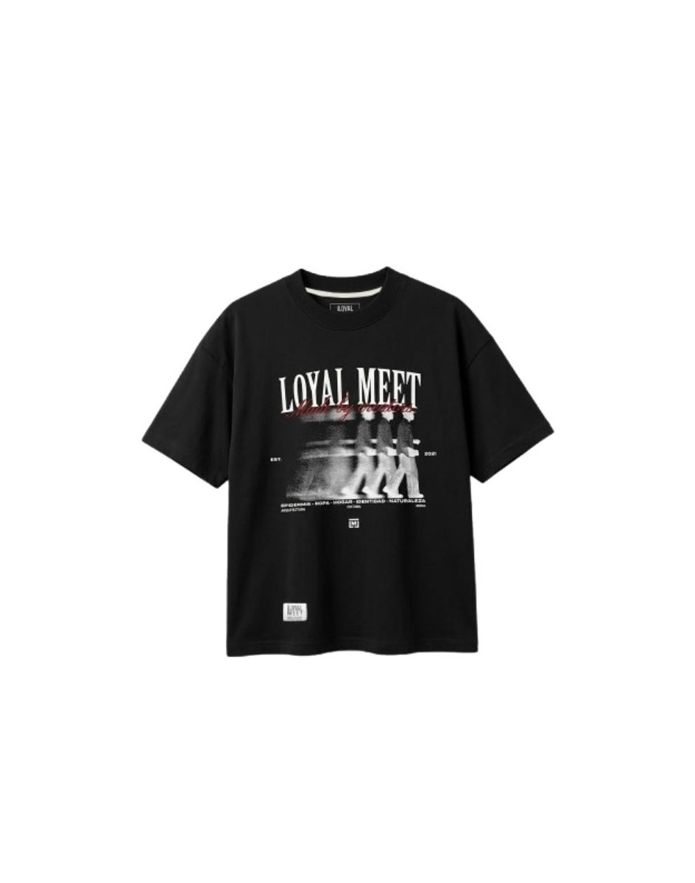 CAMISETA OVERZIDE FIVE SKINS NEGRA