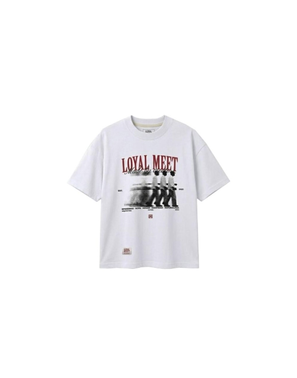 CAMISETA OVERZIDE FIVE SKINS BLANCA