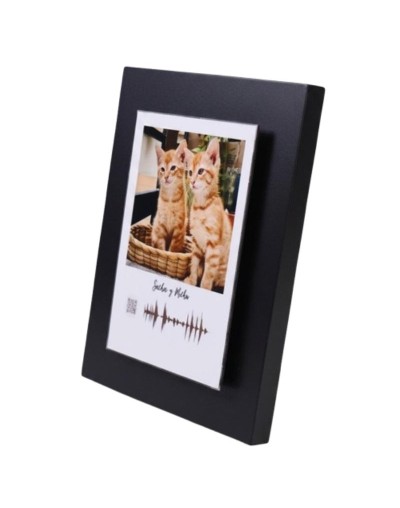 Retablo con Onda Sonora y QR -Arte Personalizado Bogotá | Crea Artsound