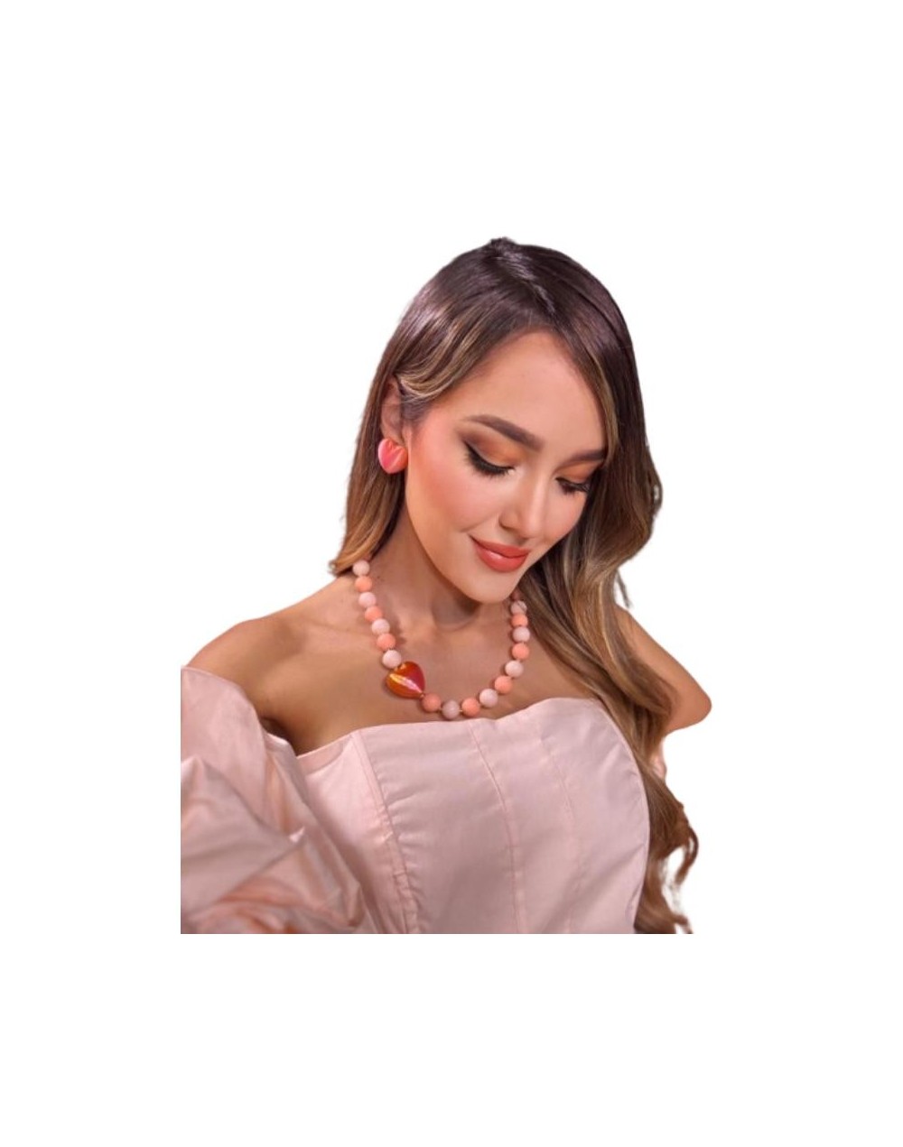 Set Artesanal, collar y aretes.