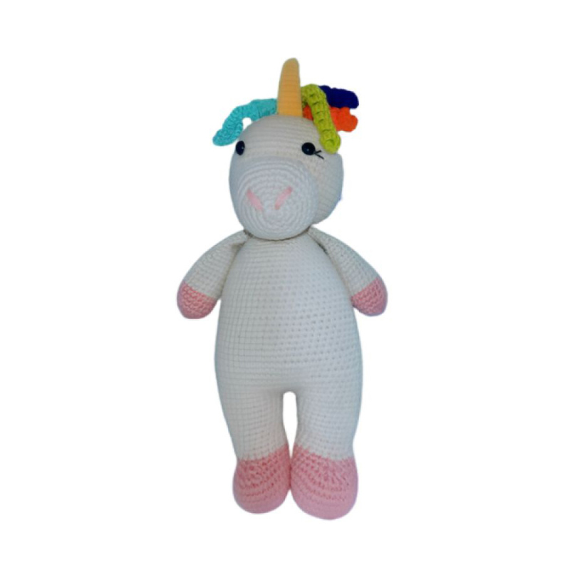 Peluche unicornio en crochet