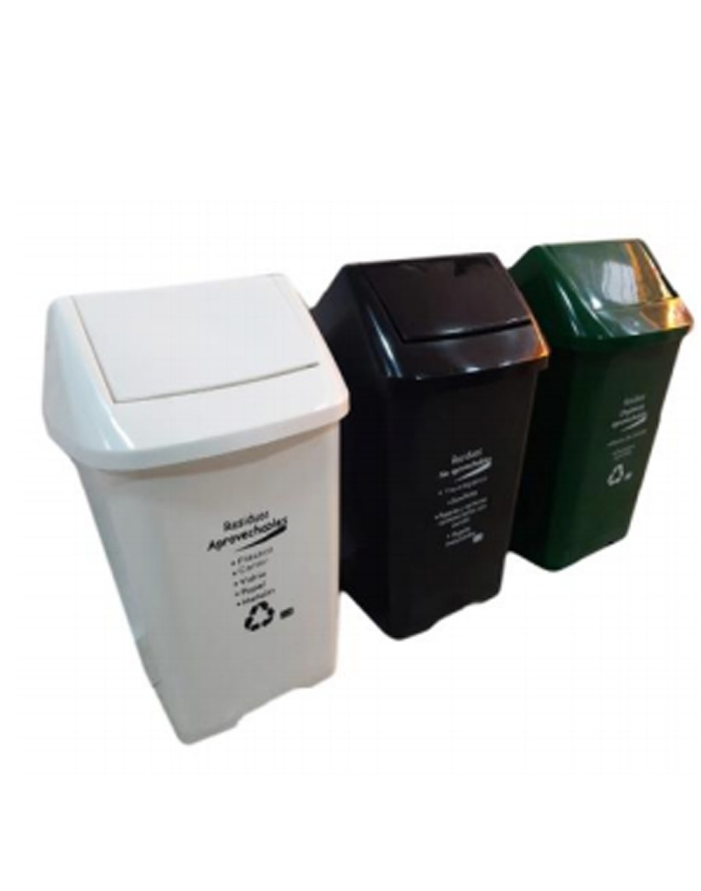 Caneca Plástica de 21 Litros Tapa Vaivén Ref VAI7702