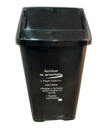 Caneca Plástica de 22 Litros Tapa Vaivén Ref VAI77098