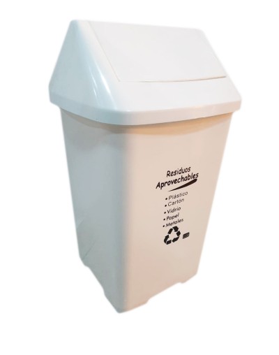 Caneca Plástica de 22 Litros Tapa Vaivén Ref VAI77098