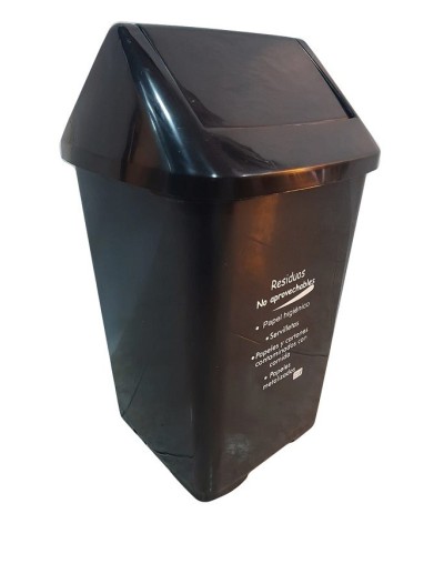 Caneca Plástica de 22 Litros Tapa Vaivén Ref VAI77098
