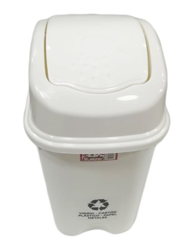 Caneca Plástica de 30 Litros Tapa Vaiven 