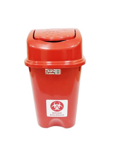 Caneca Plástica de 30 Litros Tapa Vaiven 