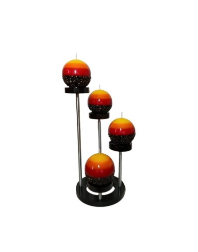 Velas Círculo con base en madera