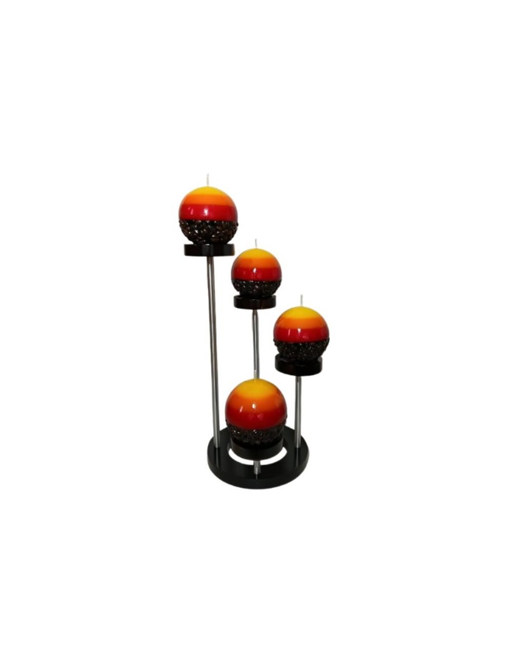 Velas Círculo con base en madera