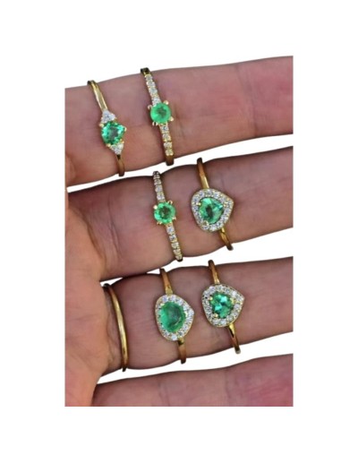 ANILLOS CON ESMERALDAS