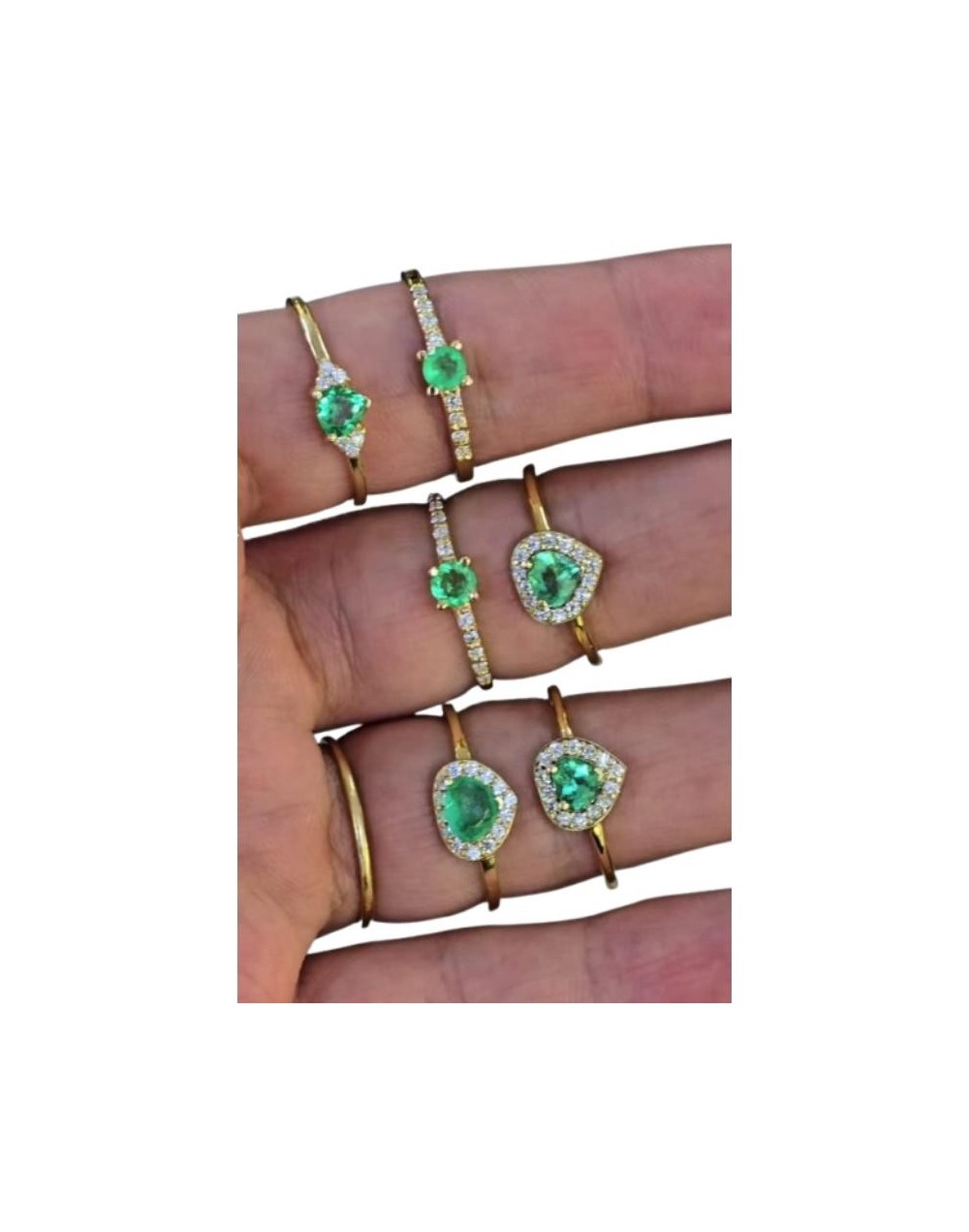 ANILLOS CON ESMERALDAS