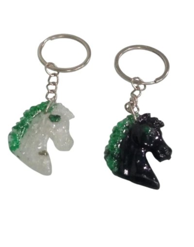 LLAVEROS DE CABALLOS CON ESMERALDAS
