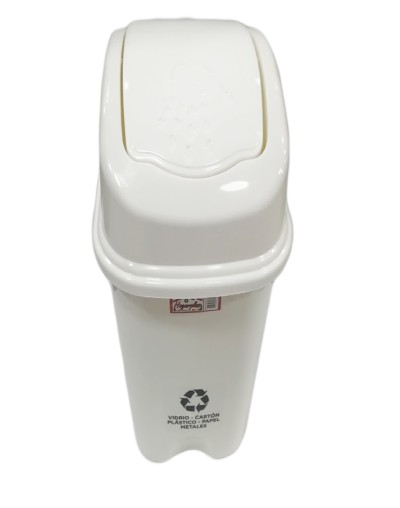 Caneca Plástica de 40 Litros Tapa Vaiven 