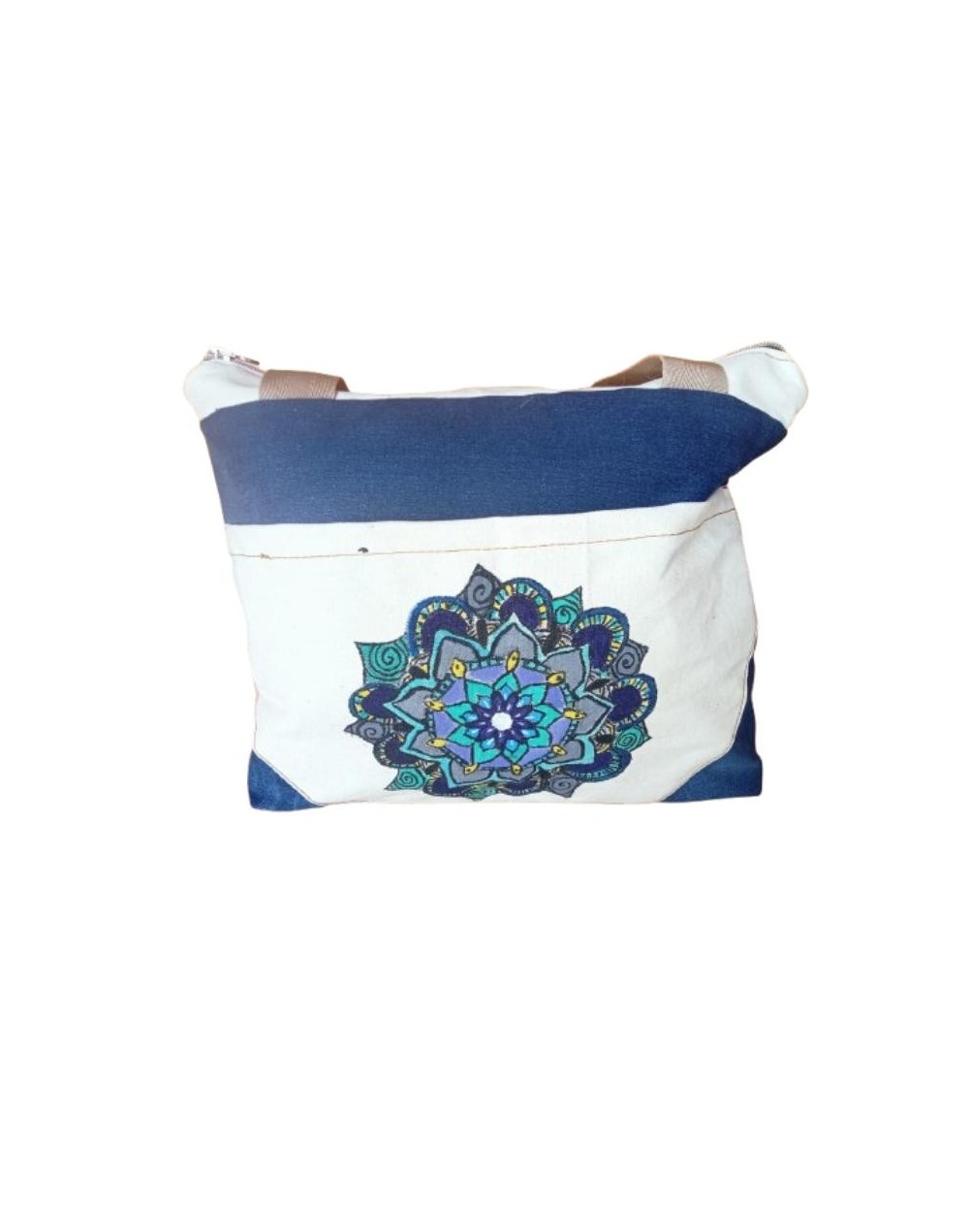 Bolso Artesanal Mandala Azul