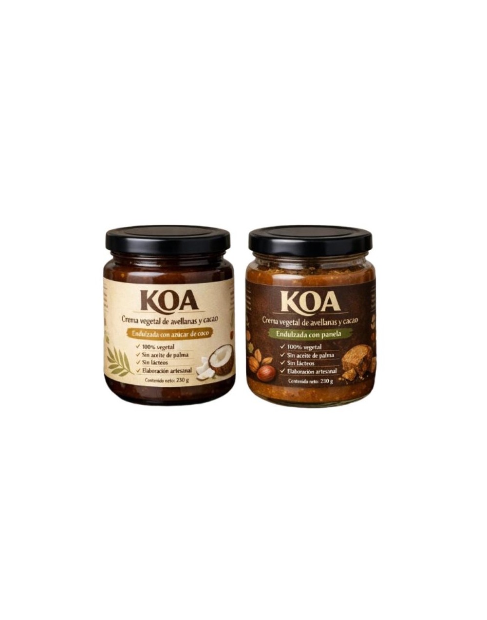 Crema de Avellanas y Cacao KOA